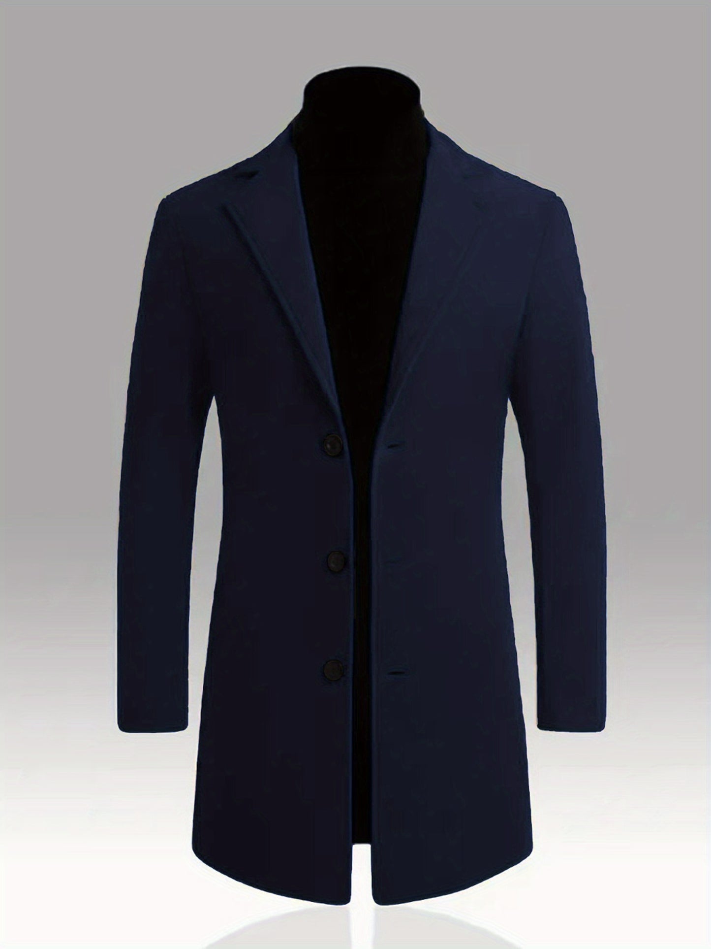 Slim Fit Fleece Coat With Lapel Collar Blazer Style Jacket