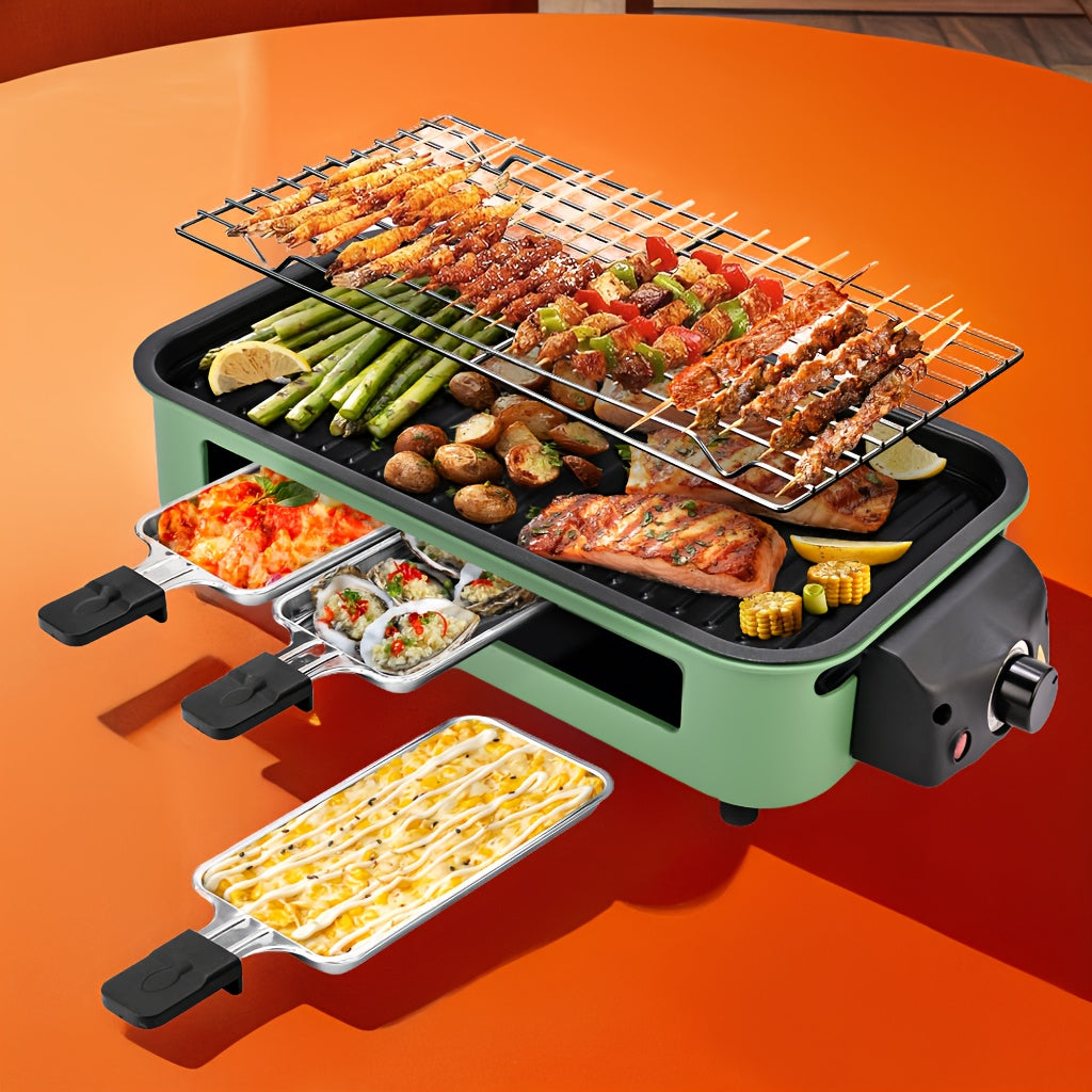 Susteas 1500W Smokeless Indoor Outdoor Electric Grill