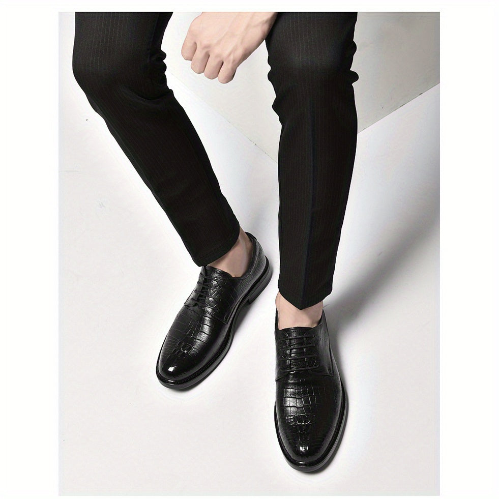 All Nations Emporium Mens British Formal Loafers Crocodile