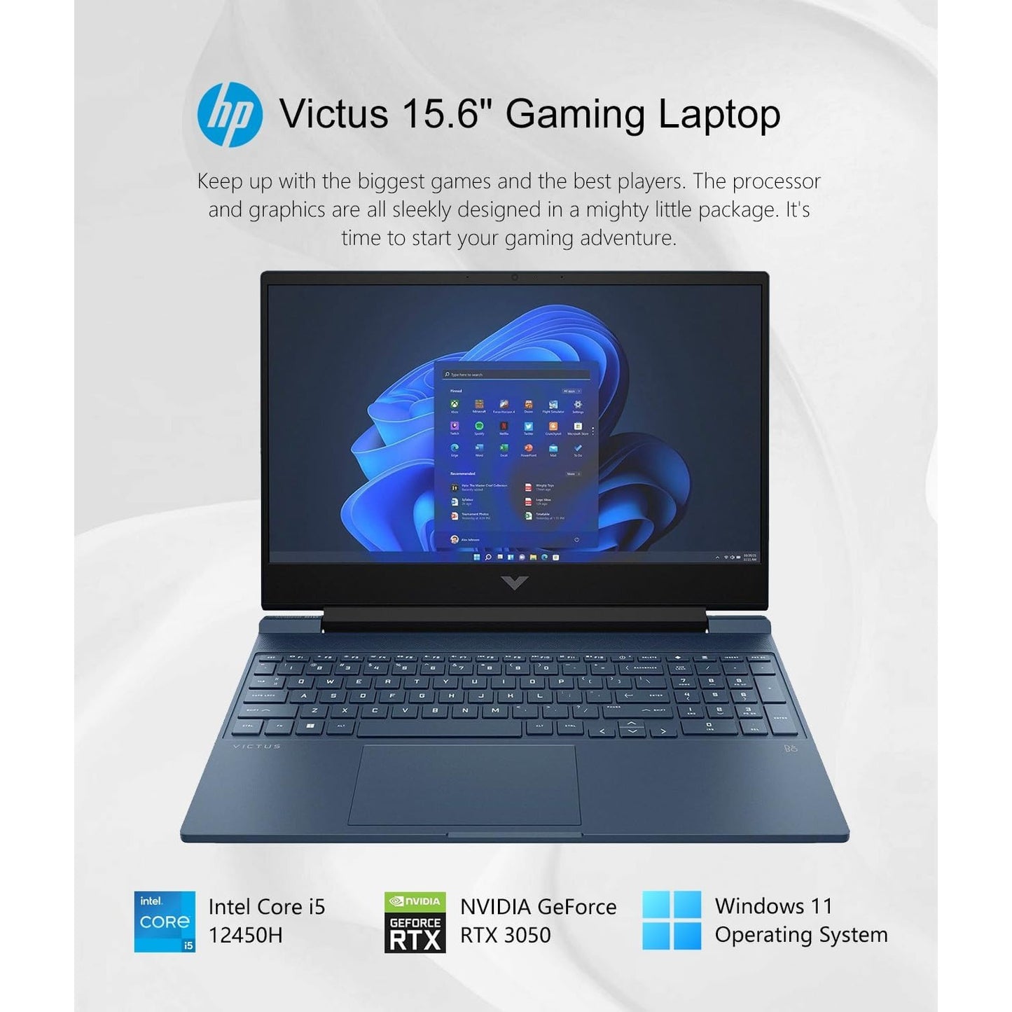 HP Victus Gaming Laptop RTX 3050 1TB SSD Windows 11
