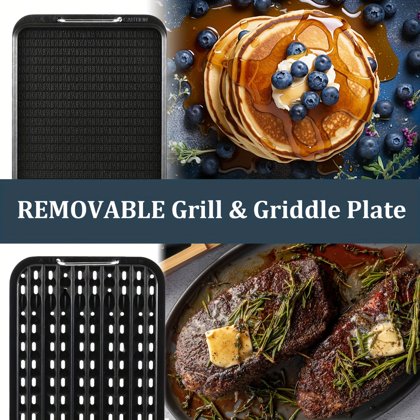 Smokeless Electric Grill With Turbo Smoke Extractor