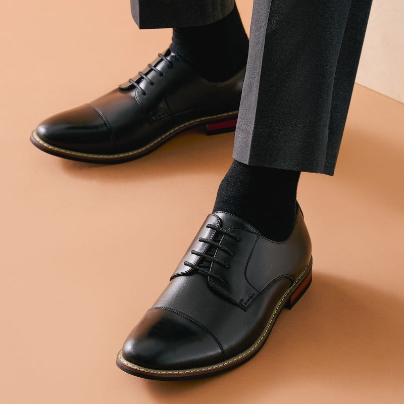 Bruno Marc Classic Modern Oxford Wingtip Lace Dress Shoes
