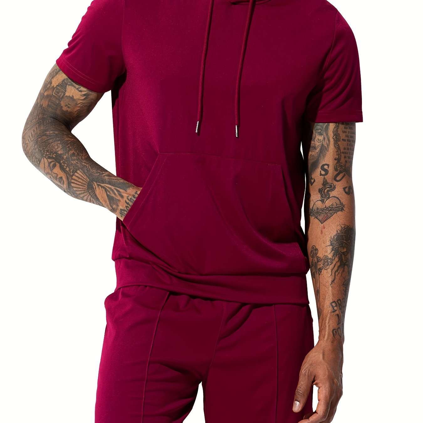 Arjen Kroos Mens Summer Sports Hoodie And Shorts Set