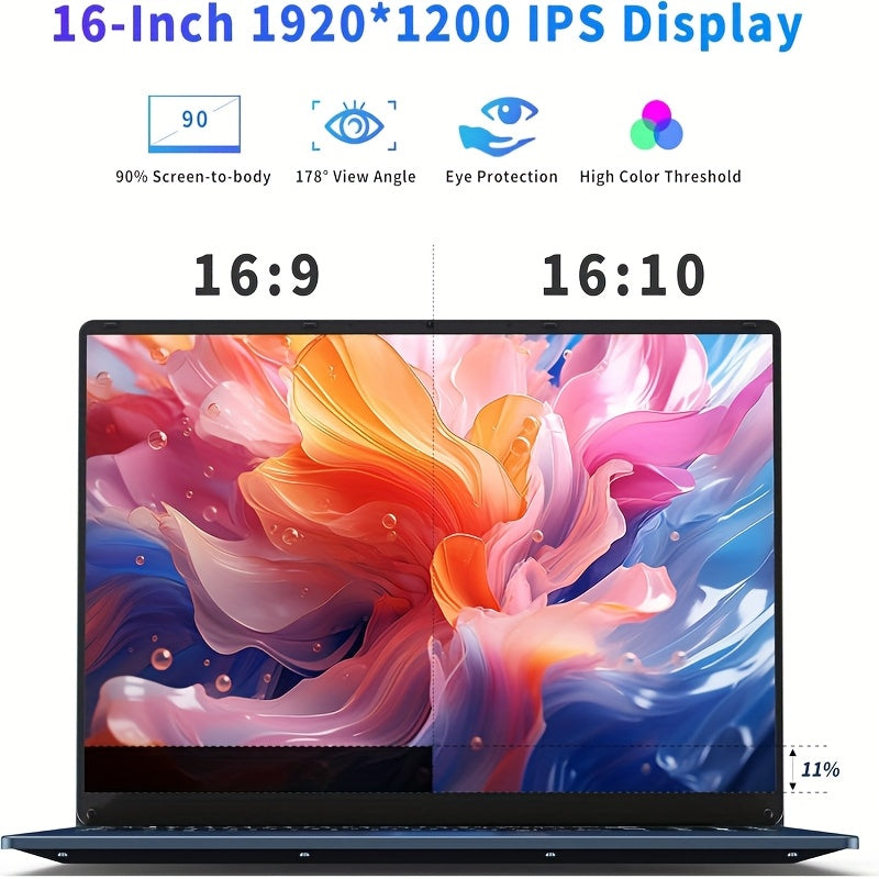 FUNYET Intel N150 Gaming Laptop 16GB RAM 1TB SSD Backlit