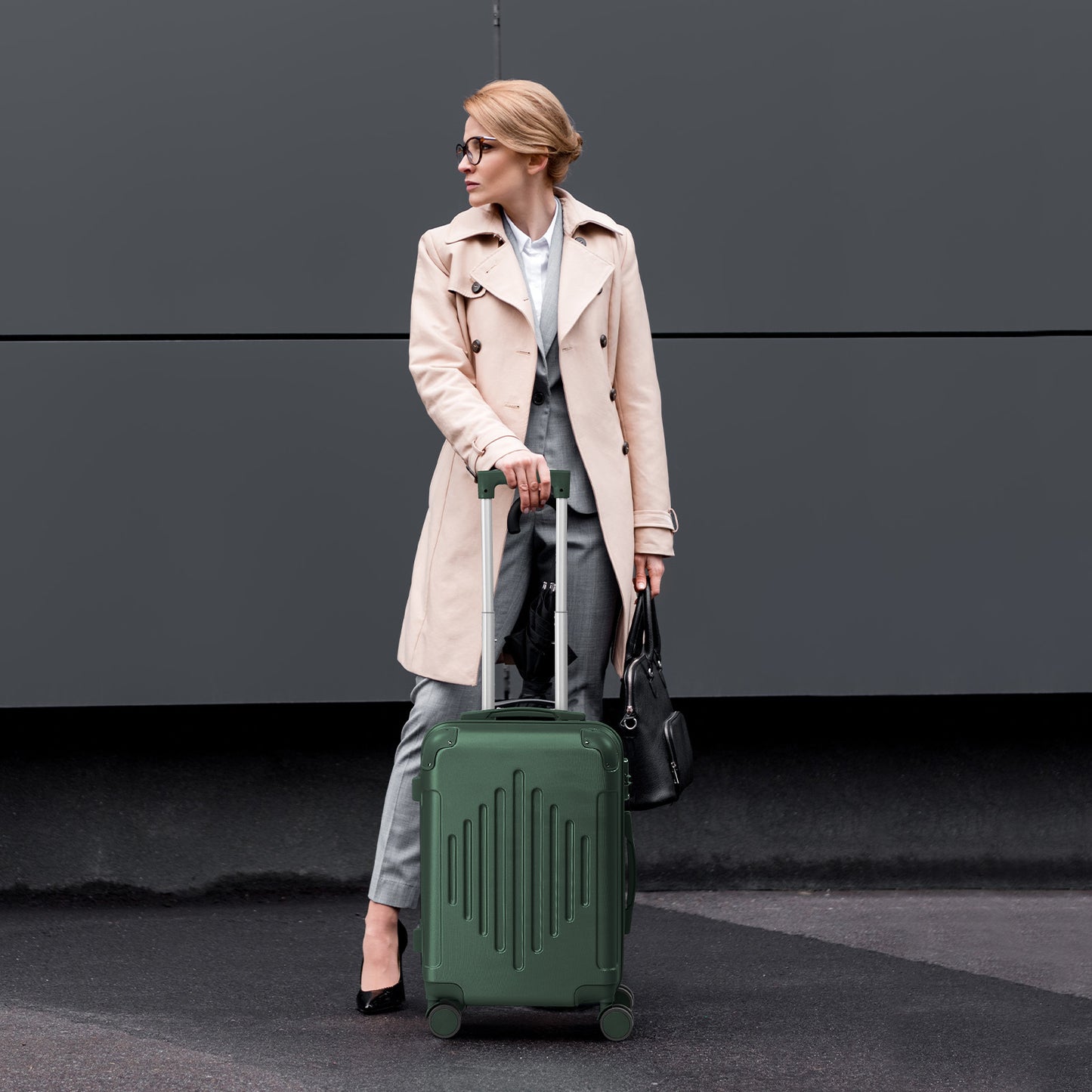 AUTOFOREVER ABS Carry On Luggage With TSA Lock And Wheels