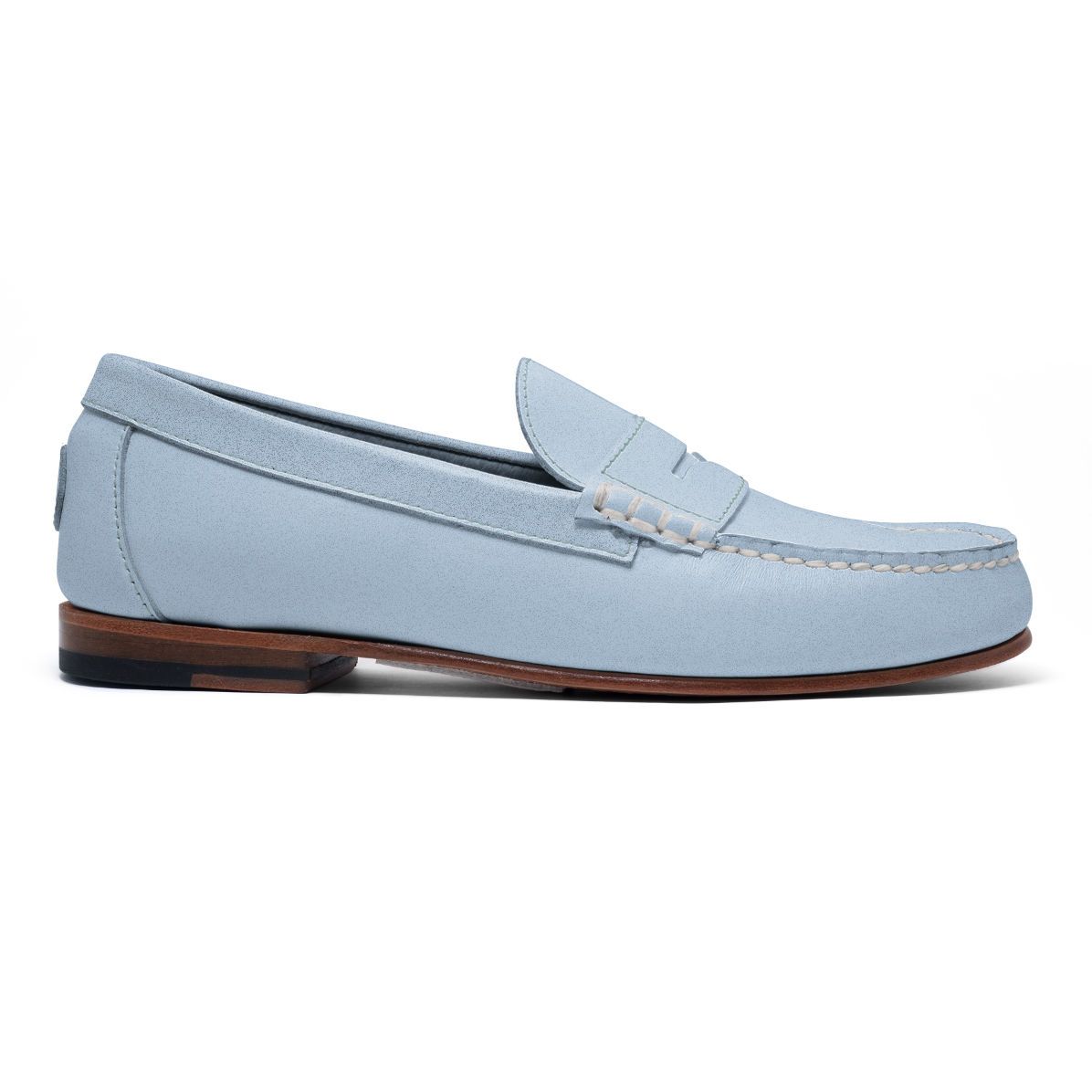 Lombard Premium Leather Penny Loafer Leather Sole Shoes