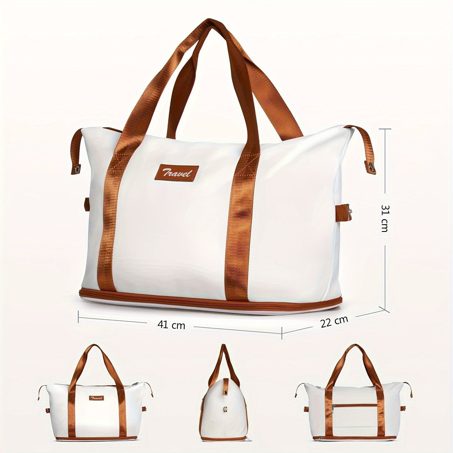 Sturdy Luggage Set With Expandable Duffle And Cosmetic Case