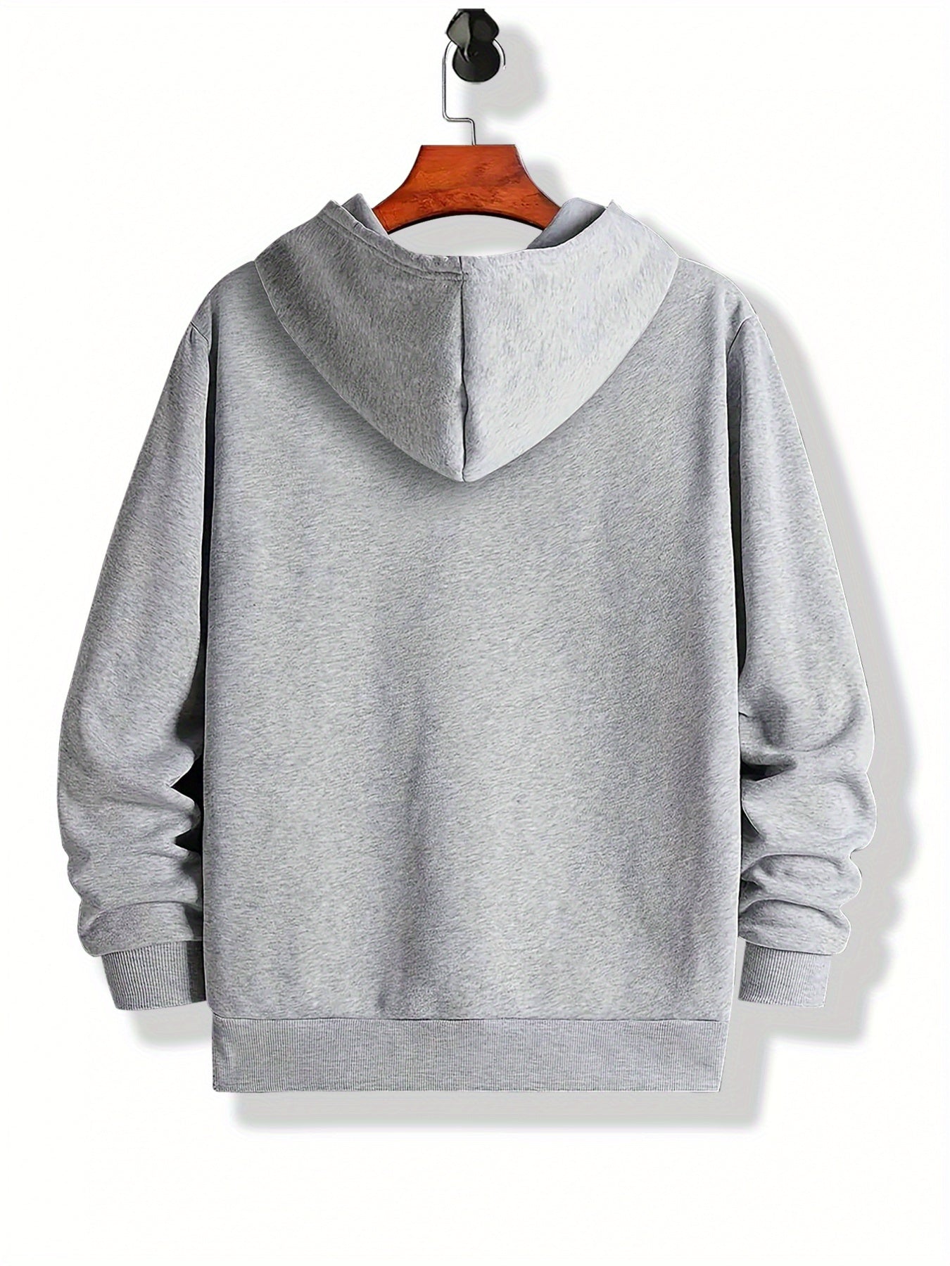 Idea Mens Heavyweight Hooded Sweatshirt Drawstring Hood