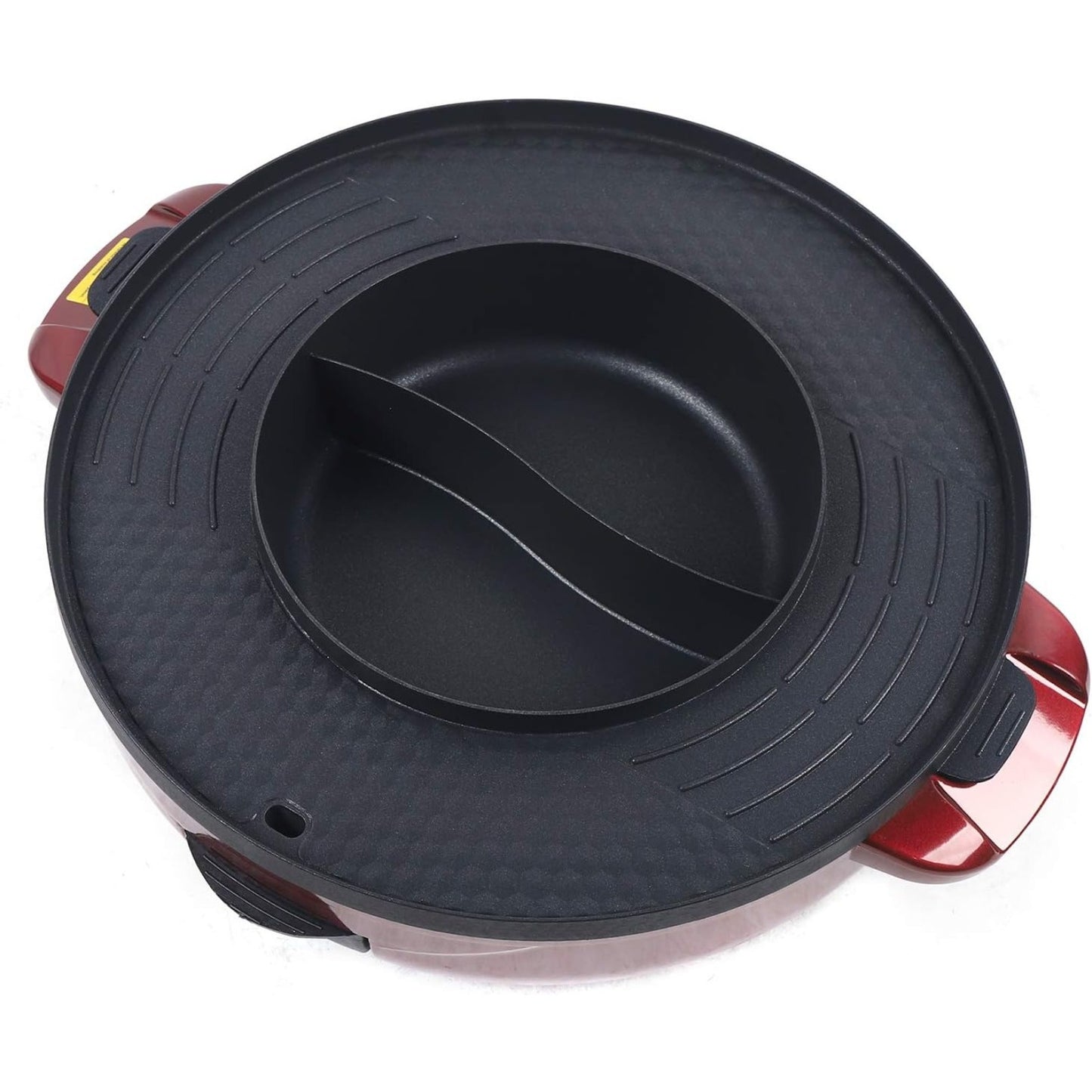 CNCEST 2 In 1 Electric Smokeless Grill Hot Pot Barbeque