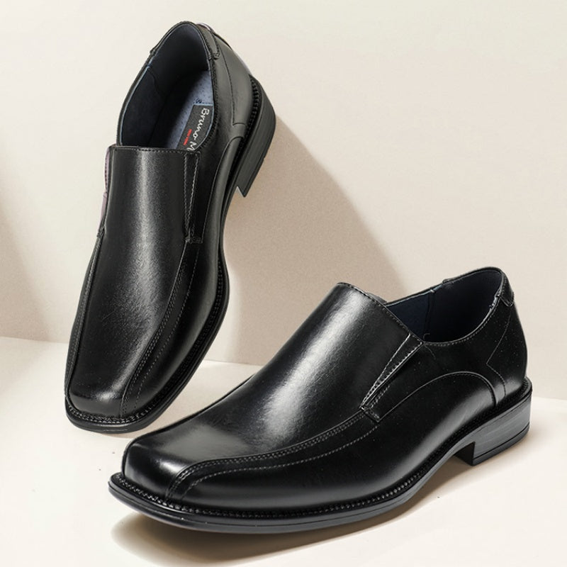 Bruno Marc Mens Slip On Dress Loafers Durable Comfort