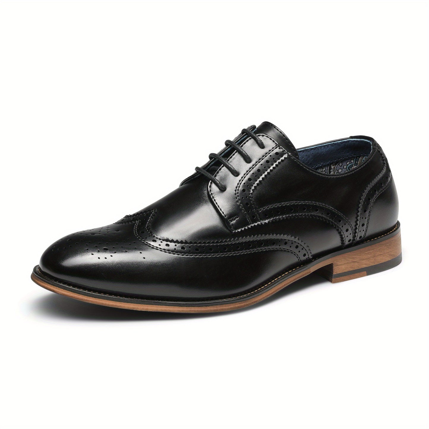 Bruno Marc Mens Elegant Oxford Dress Shoes Non Slip Sole