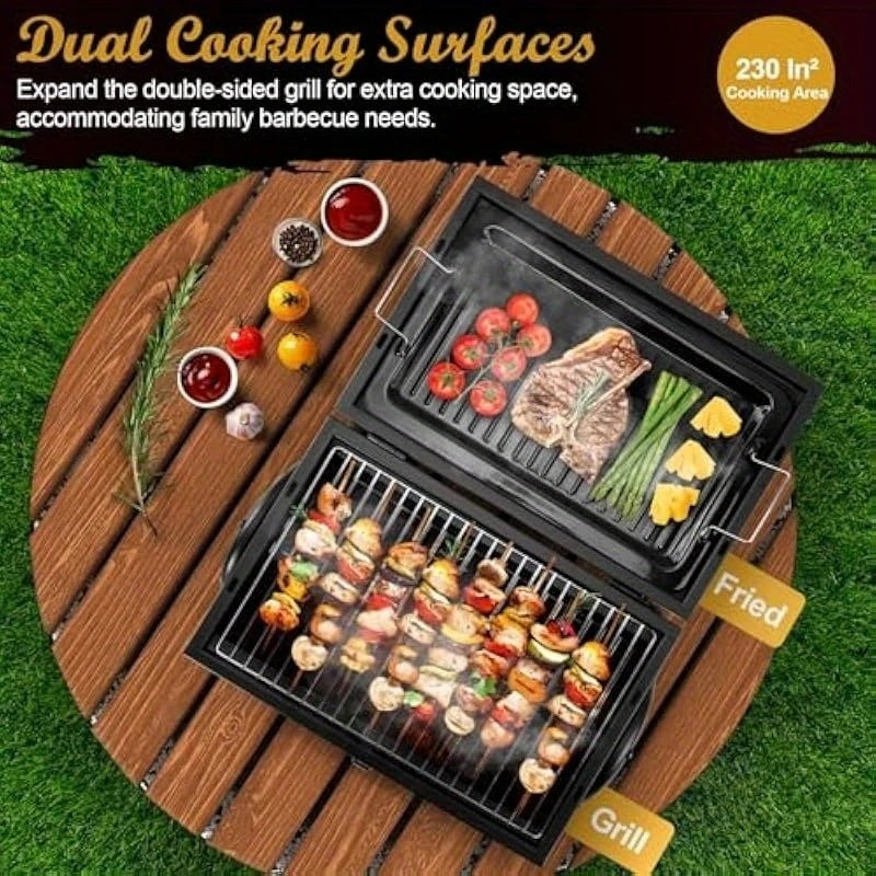 Roa Portable Folding Charcoal Grill With Smokeless Grills
