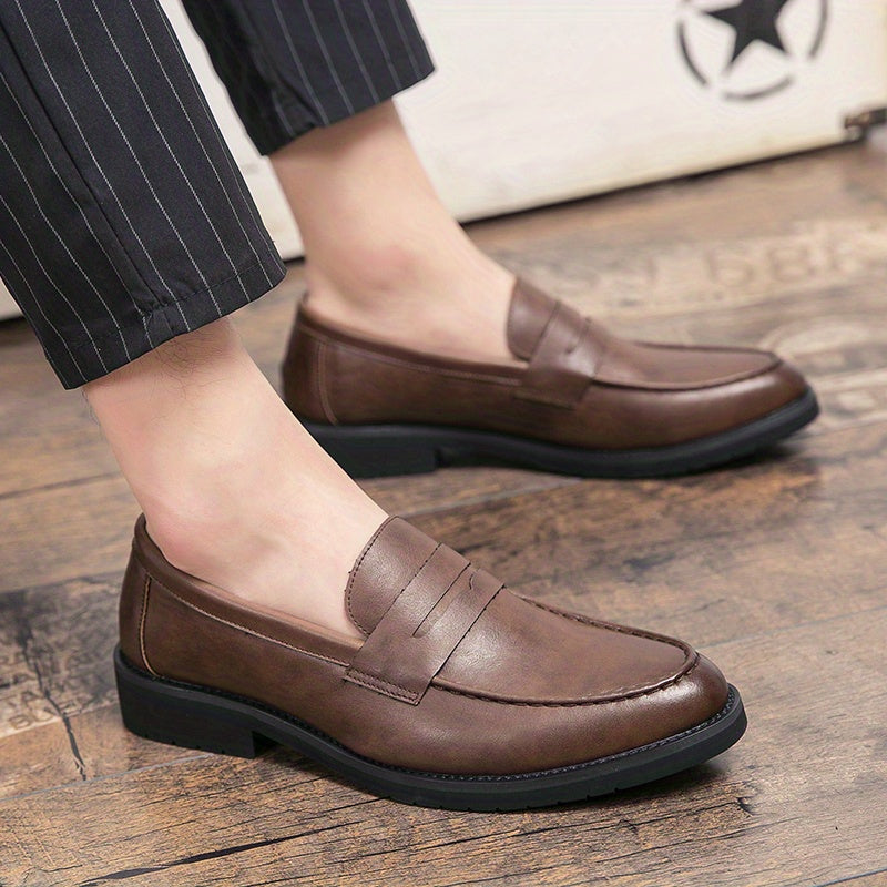 All Nations Emporium Men Formal Penny Loafers Slip On