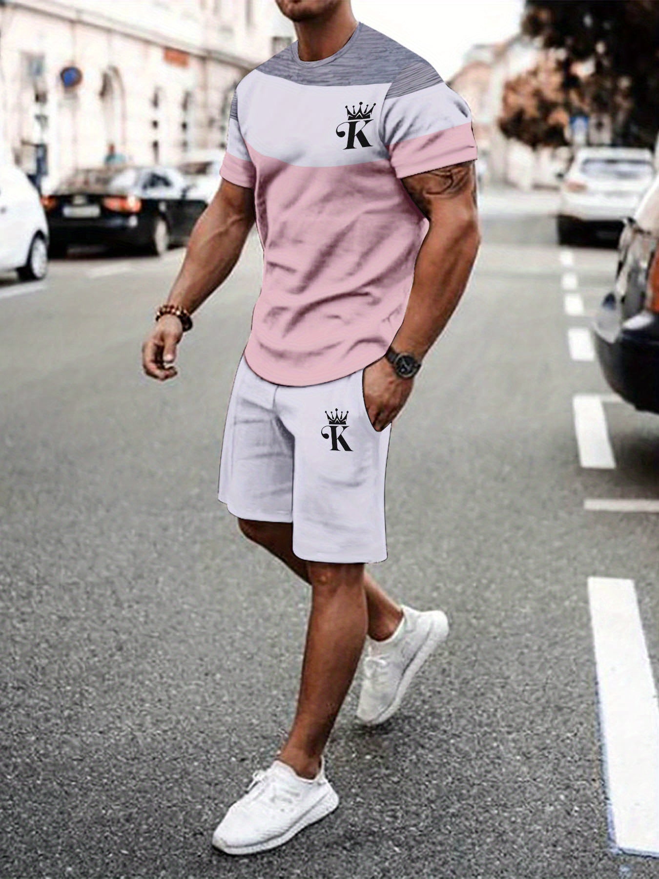 Men's Breathable Outdoor Leisure Suit Summer Activewear Set