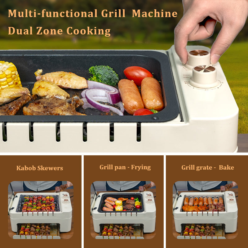 All Nations Emporium Smokeless Electric Grill Temp Control