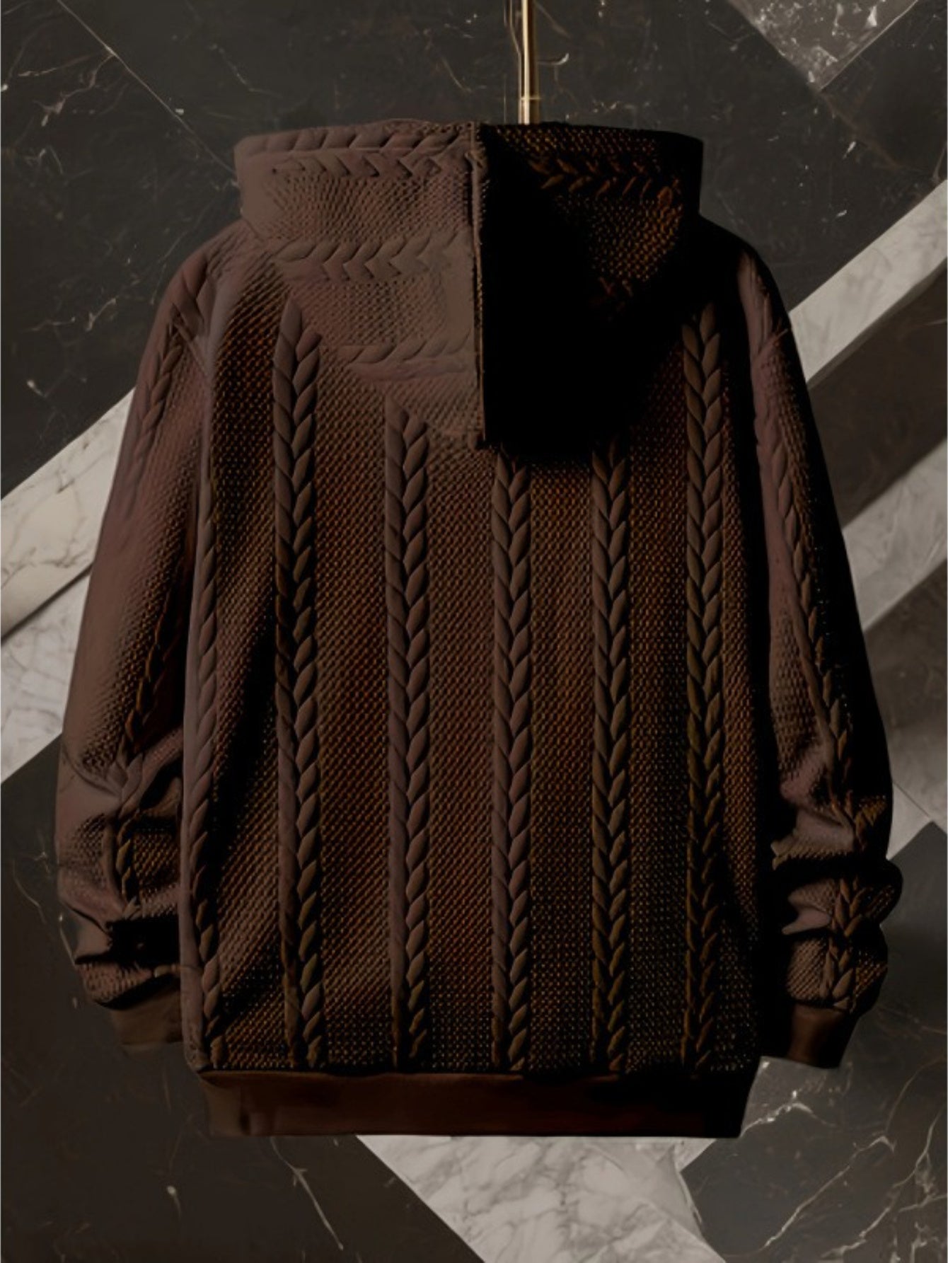 Mens Hooded Zip Up Jacket Lightweight Warm Coat Everyday