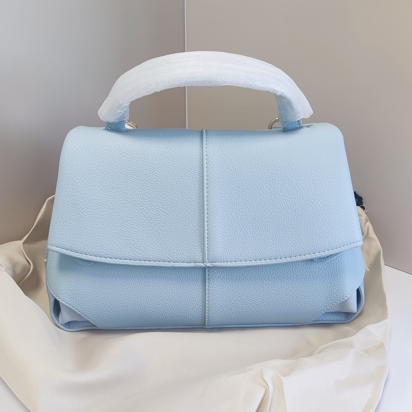 French Smile Genuine Leather Retro Shoulder Handbag Convertible