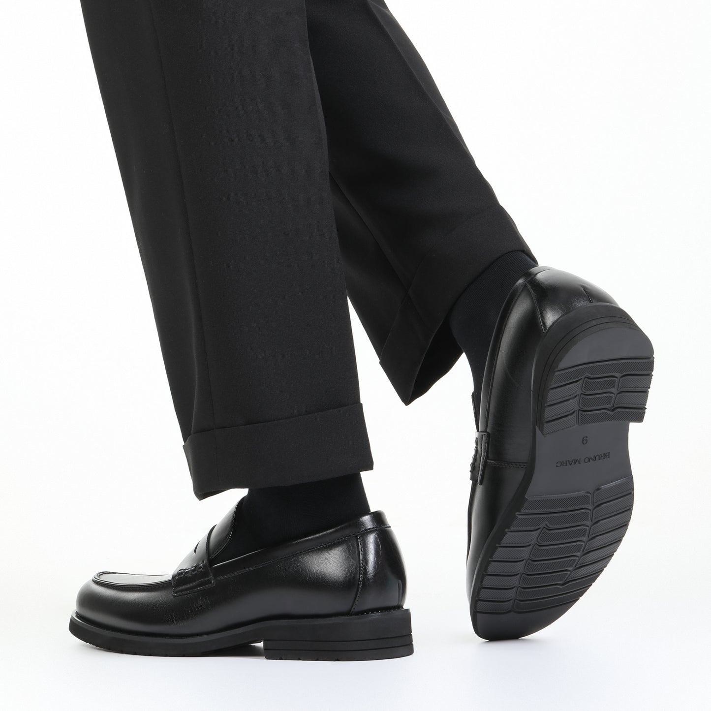 Bruno Marc Mens Dress Slip On Penny Loafers Business Shoes