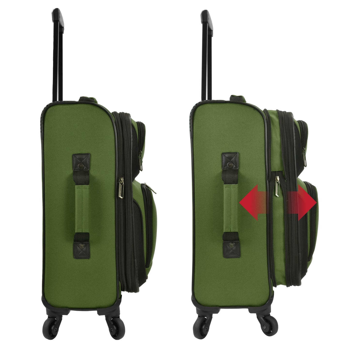 US Traveler Rio II TwoPiece CarryOn LuggageCase Set