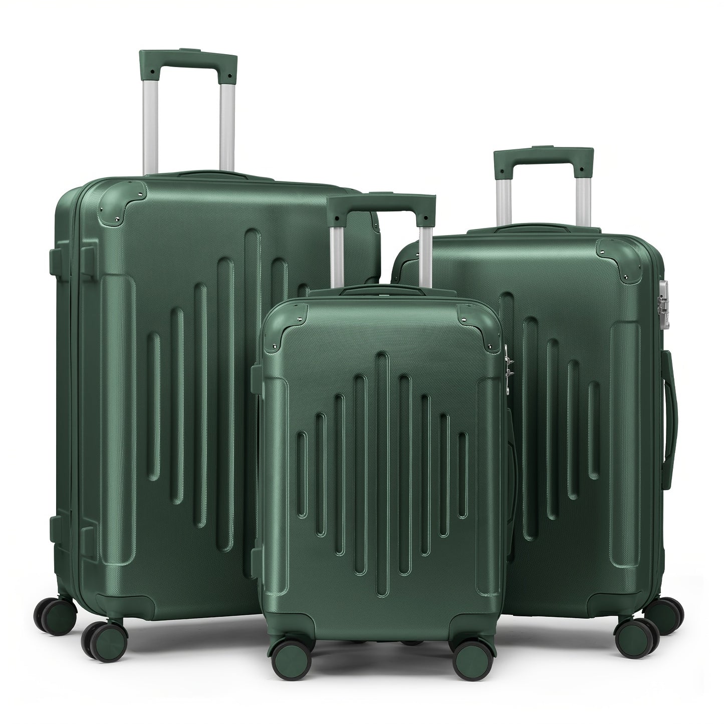 AutoForever 3 Piece ABS Hardshell Luggage Set With TSA Lock