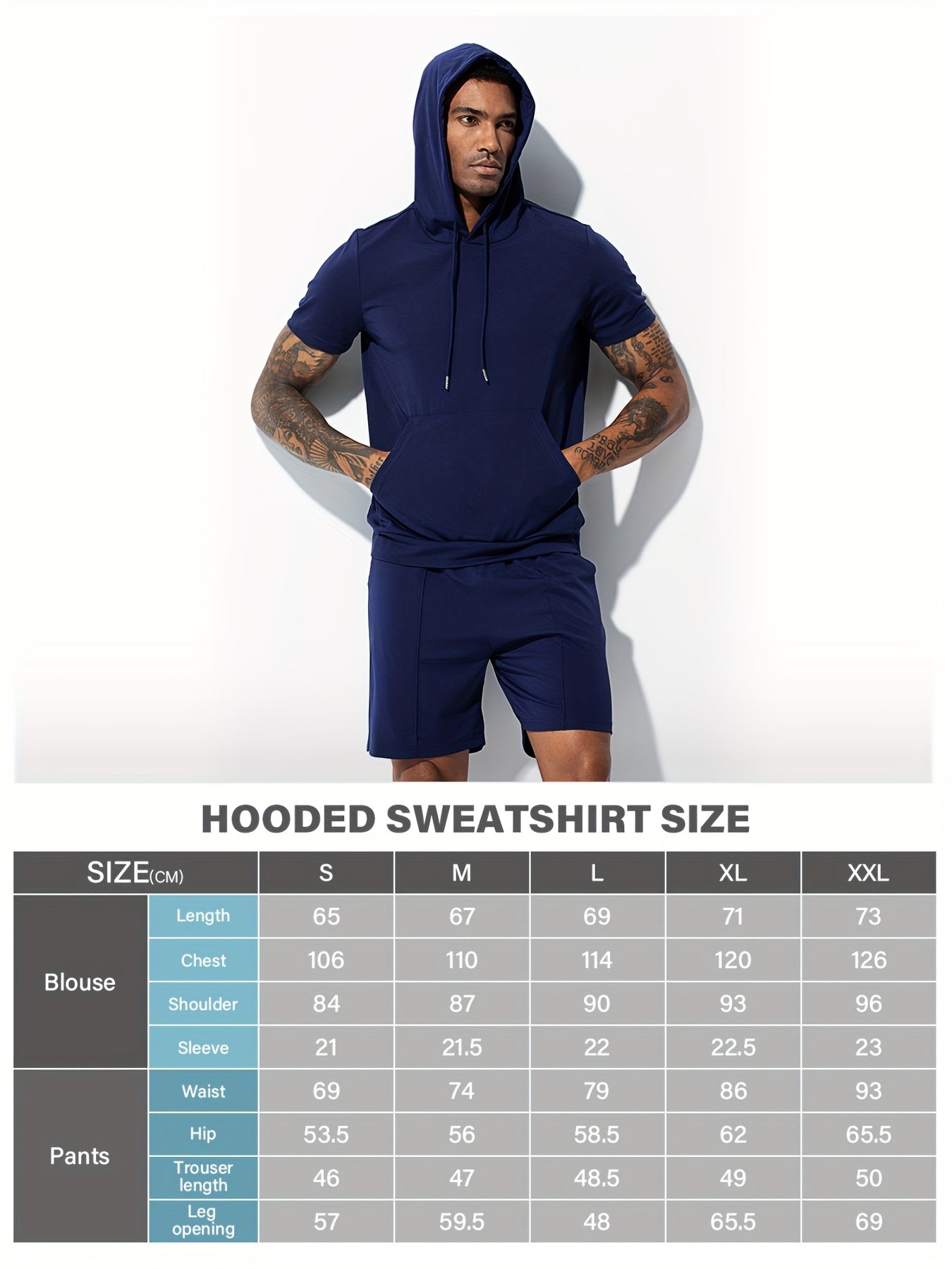Arjen Kroos Mens Summer Sports Hoodie And Shorts Set