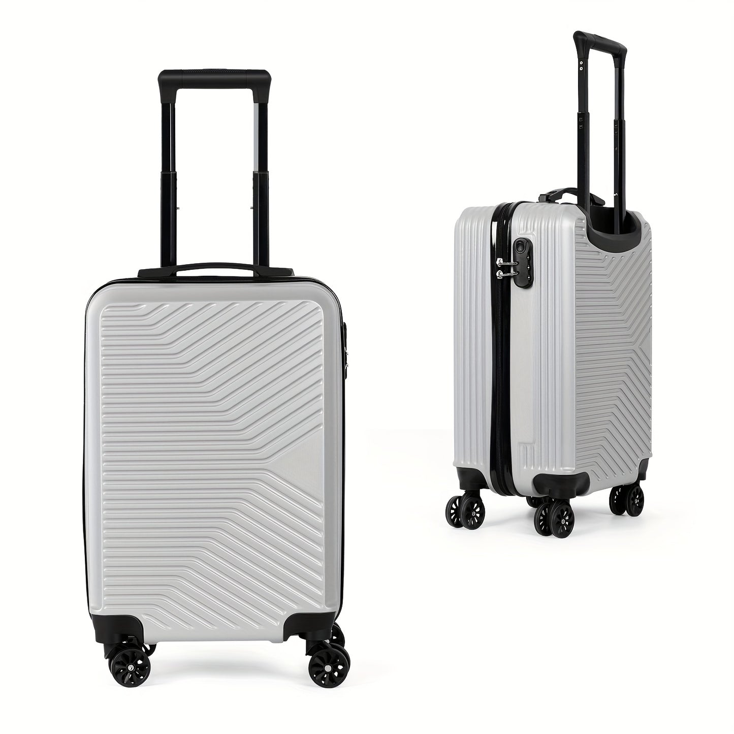 Expandable ABS PC Luggage With TSA Lock And Spinner Wheels