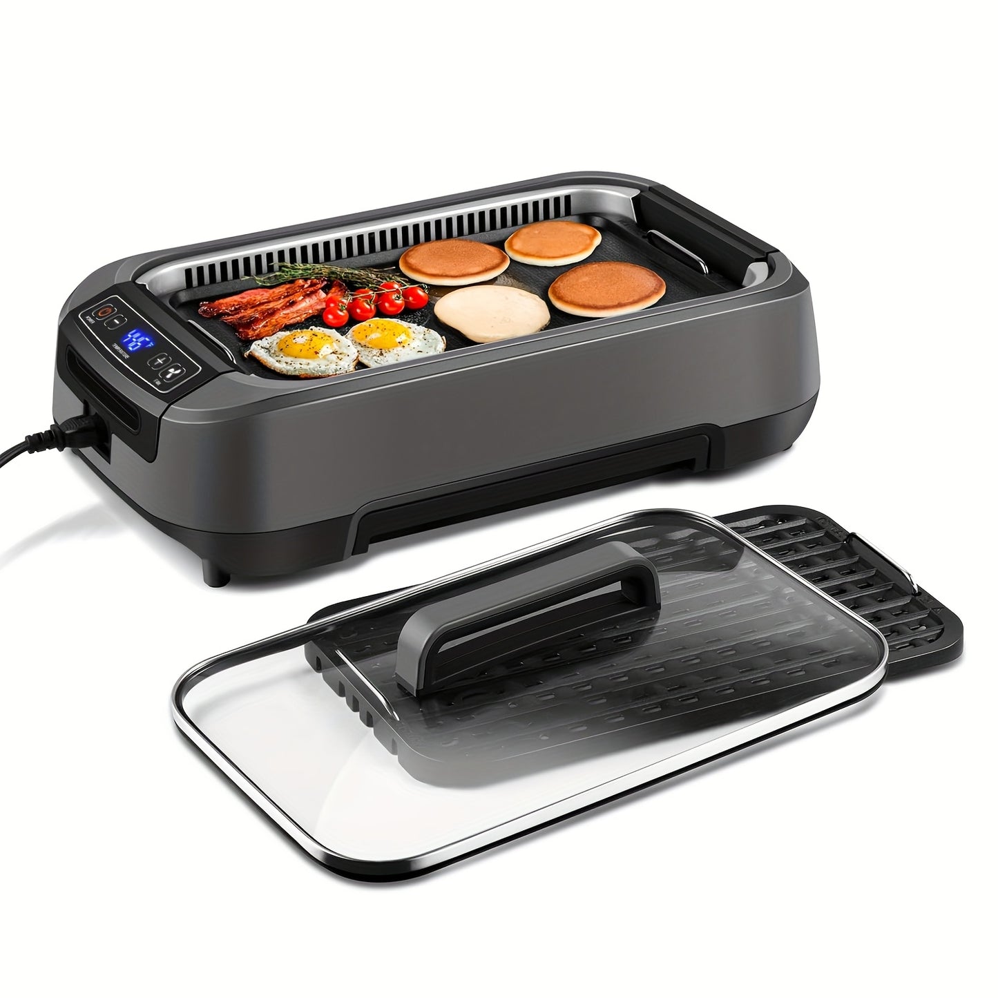 Smokeless Indoor Grill 1500W With LED Display And Extractor