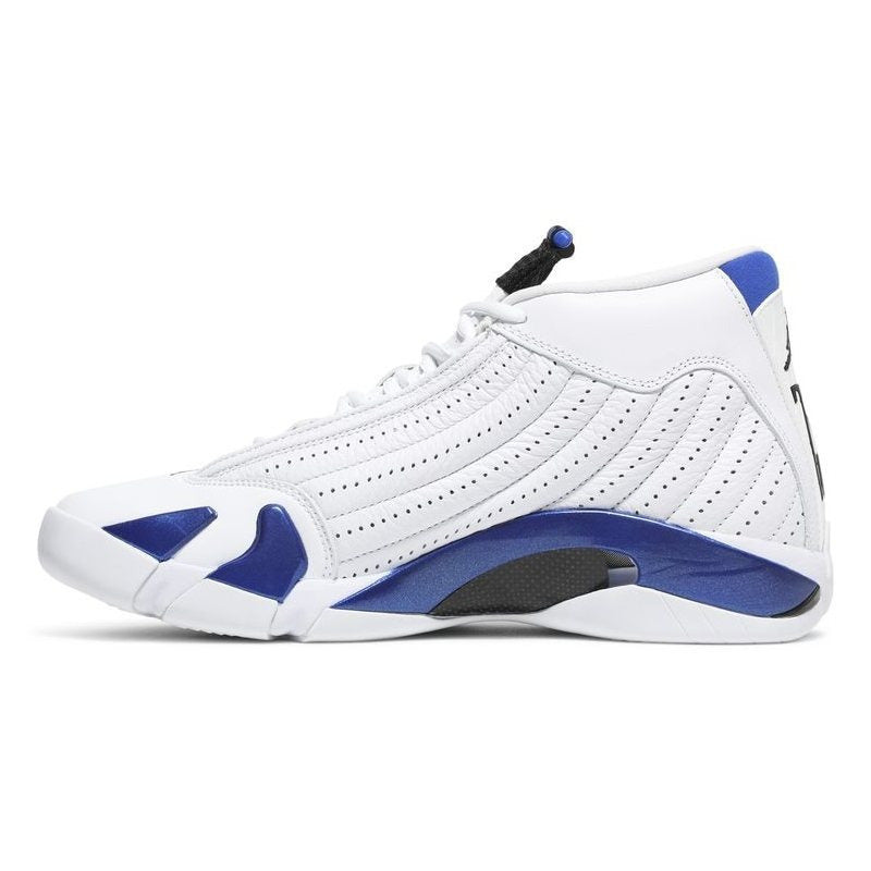 Nike Air Jordan 14 Retro White Hyper Royal Sneaker Edition