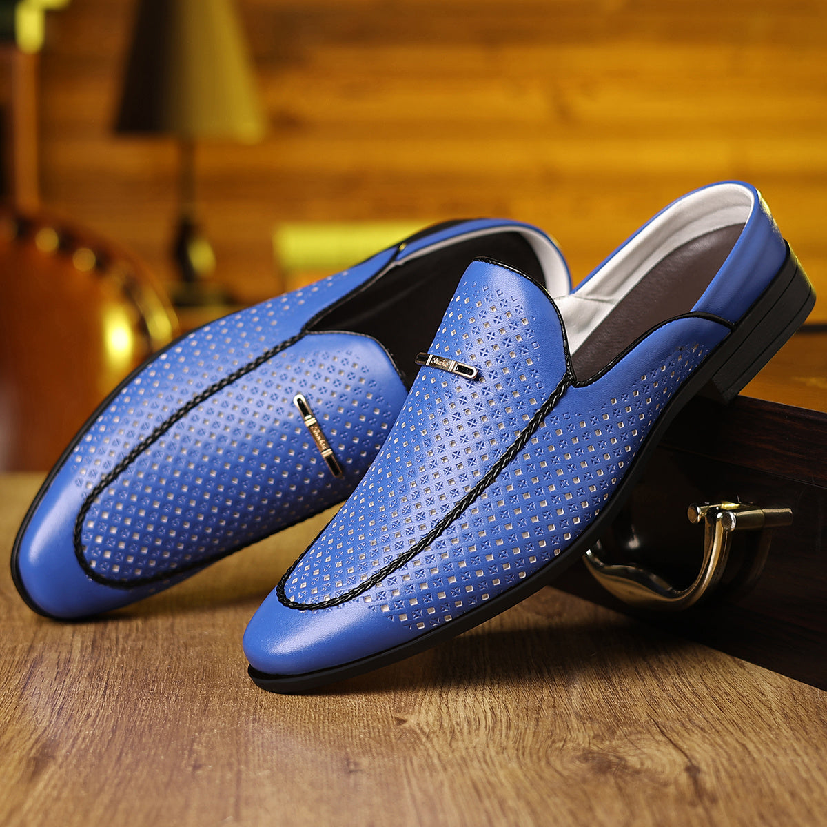 Men Slip On Loafers Lightweight Breathable Casual Shoes