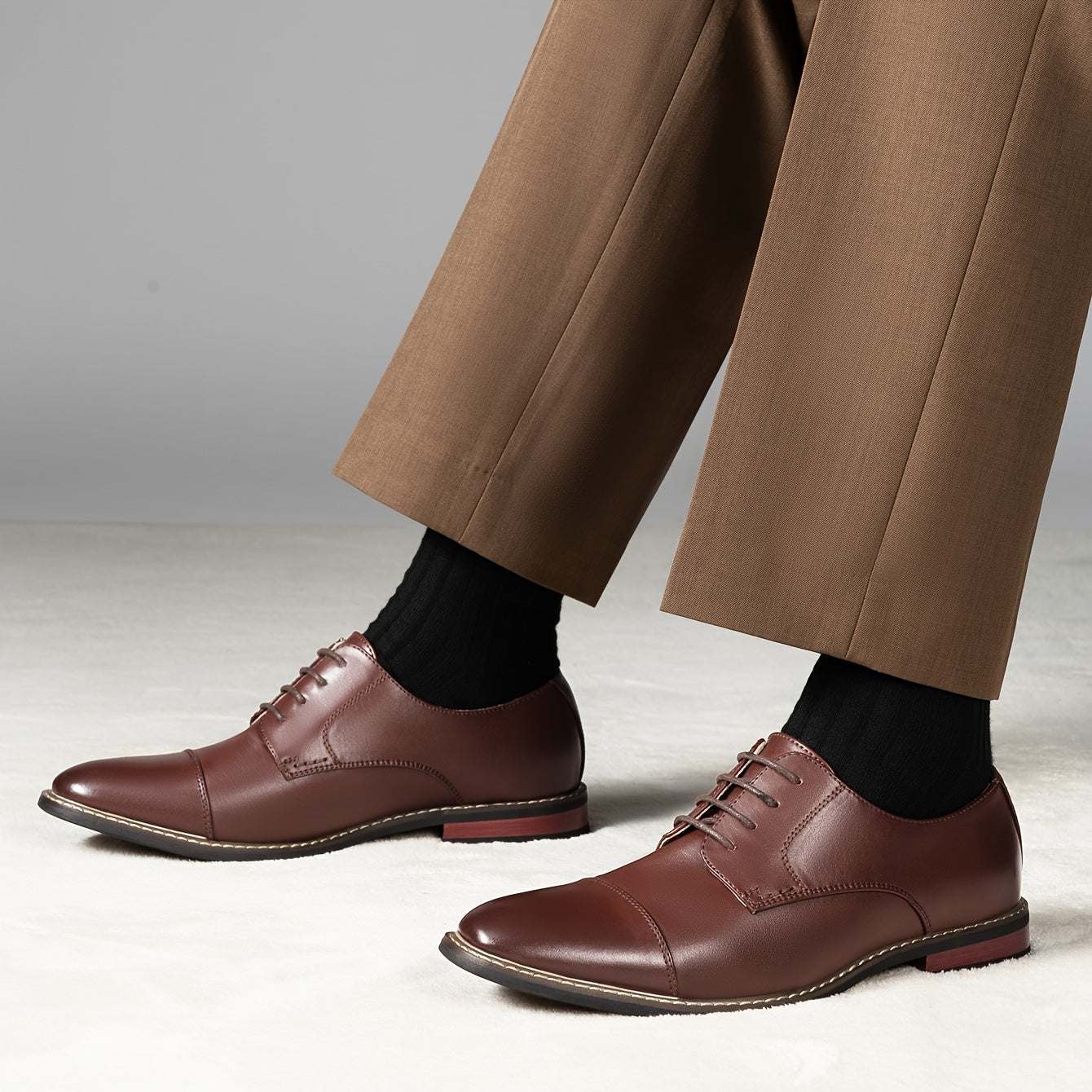 Bruno Marc Prince Modern Formal Oxford Wingtip Shoes