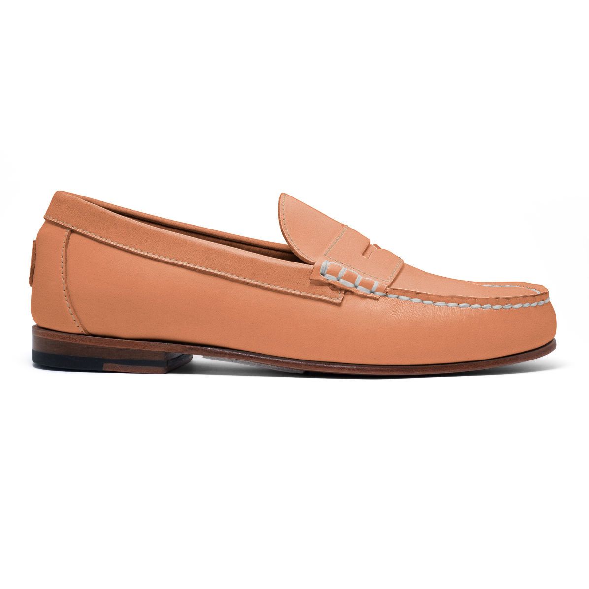 Lombard Premium Leather Penny Loafer Leather Sole Shoes