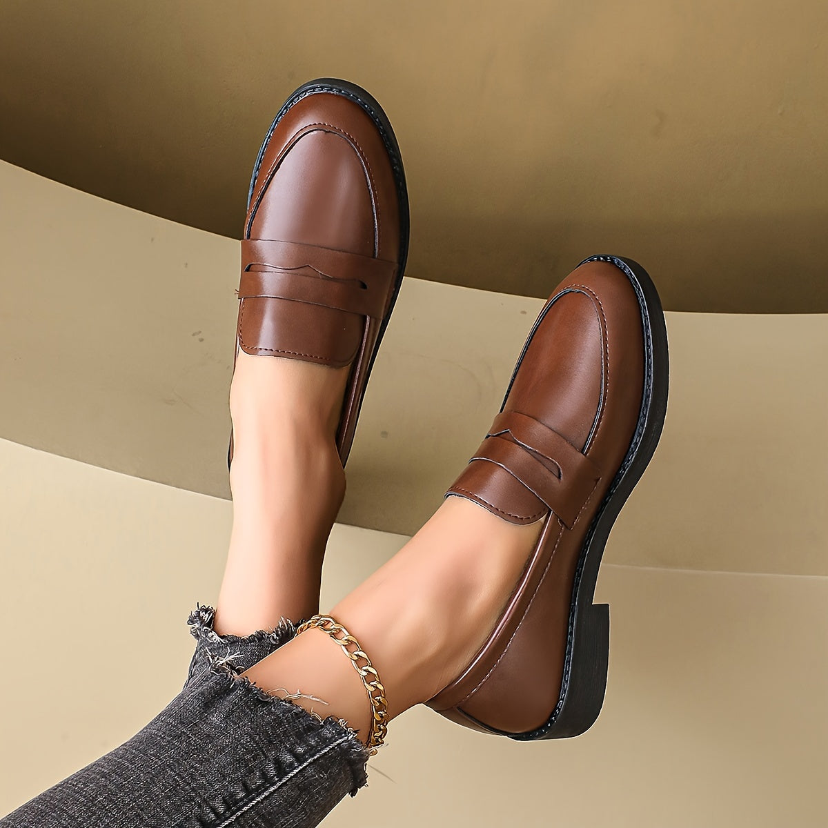 All Nations Emporium Elegant Penny Loafers For Women