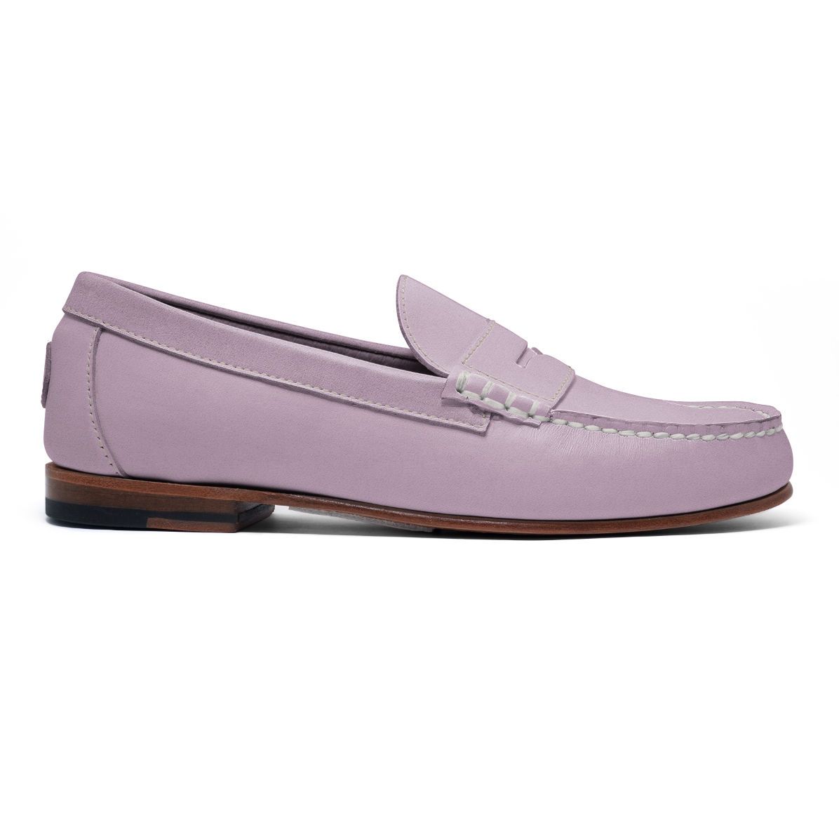 Lombard Premium Leather Penny Loafer Leather Sole Shoes