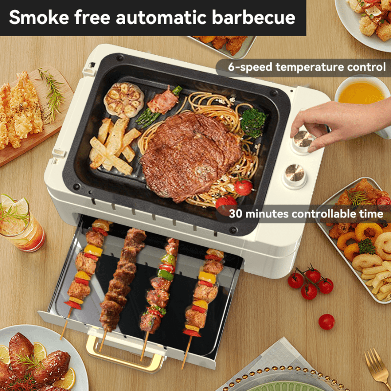 All Nations Emporium Smokeless Electric Grill Temp Control