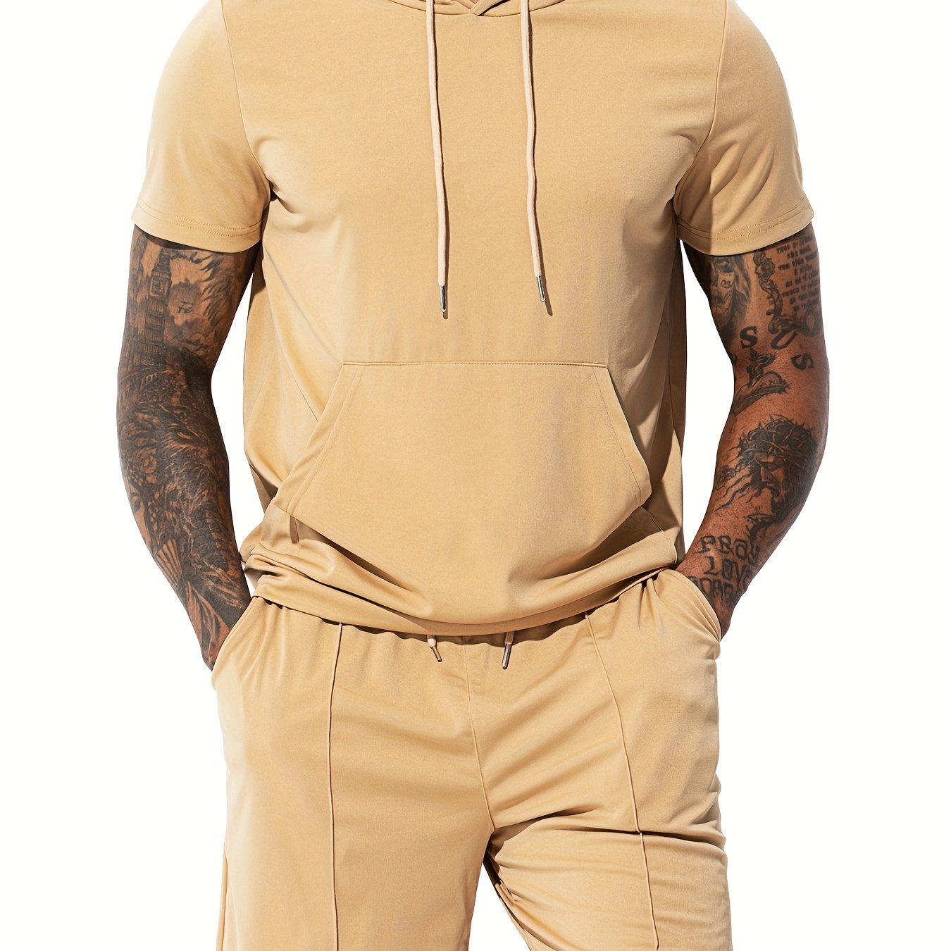 Arjen Kroos Mens Summer Sports Hoodie And Shorts Set