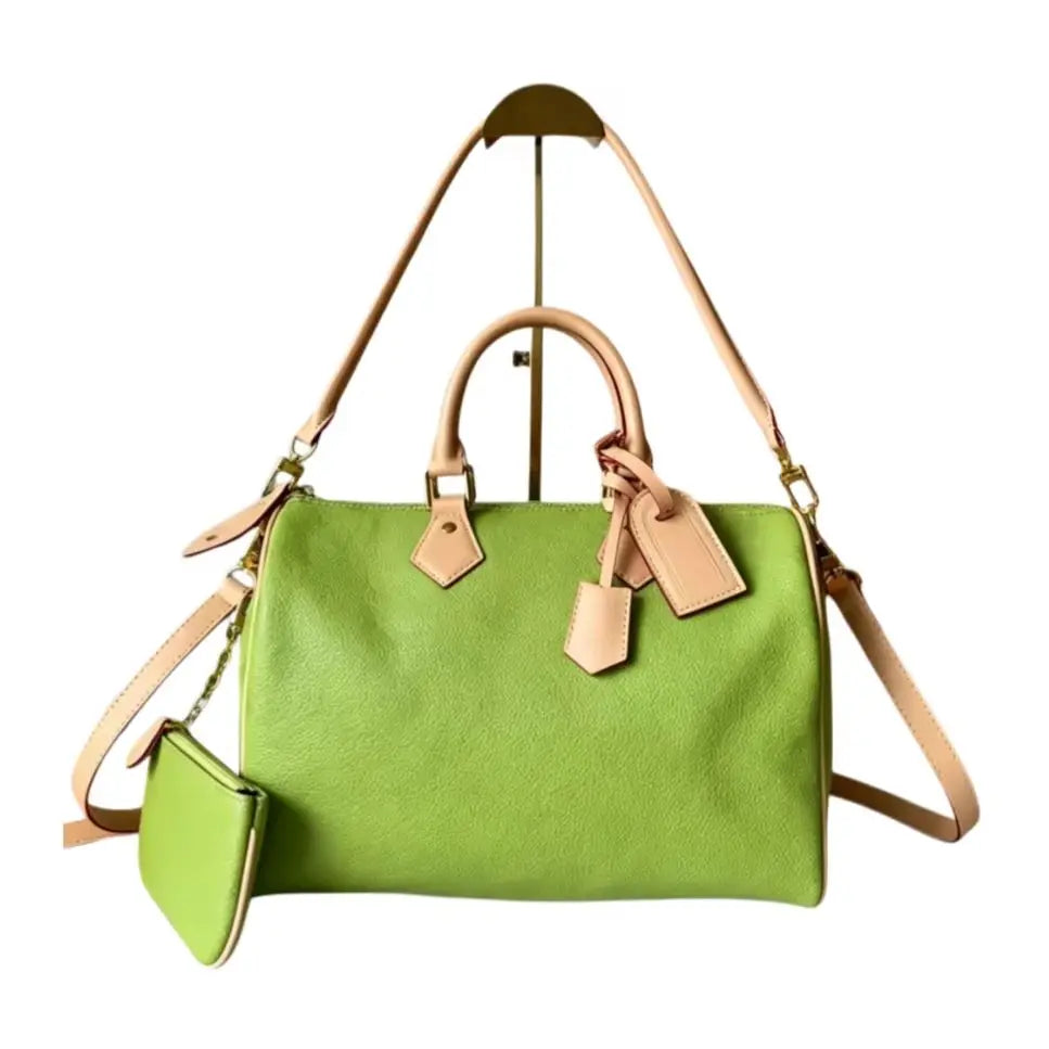 Fashion New Design Luxury Women's Bag 30x21x17cm Speed Portable Large Capacity Handbag With Shoulder Strap Shoulder Bag No Boxt
