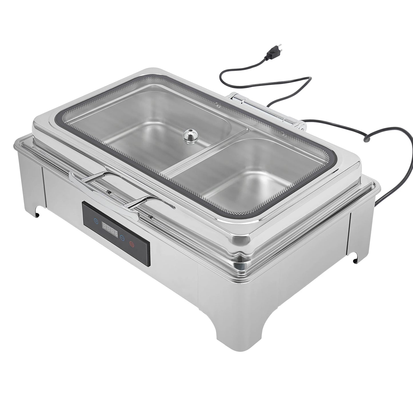 Electric Heating Chafing Dish Buffet Warmer Stainless Steel 9L Capacity