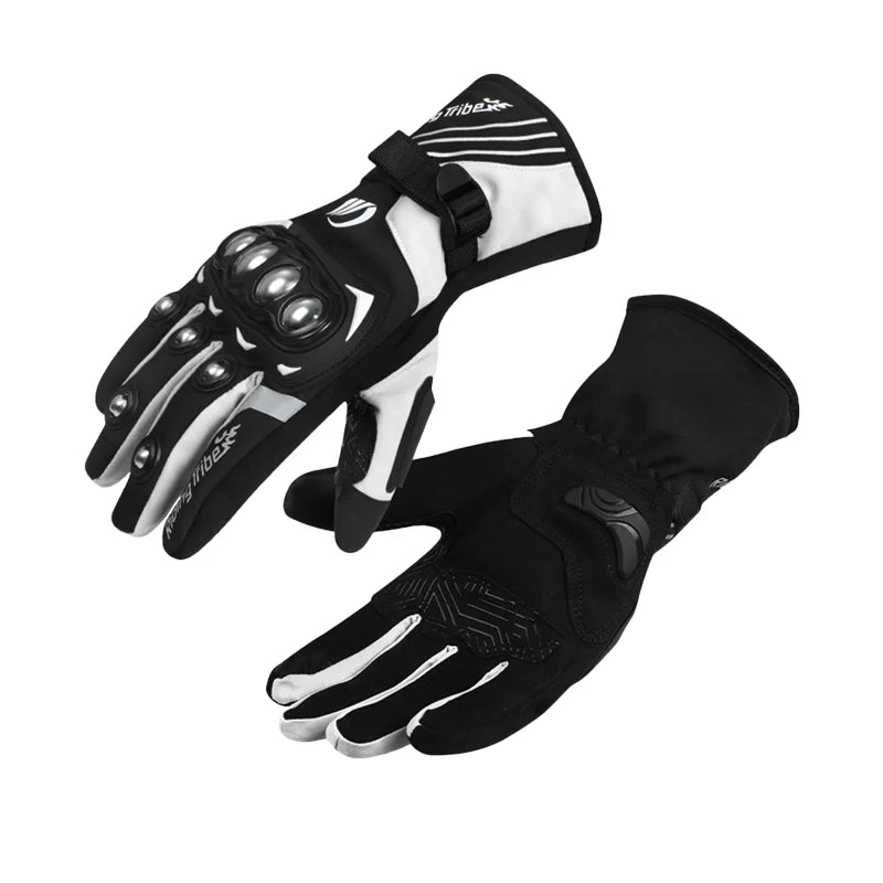 Winter Motorcycle Gloves Stainless Steel Accessories for Riding Bicycle Skiing Outdoor Sports - One Size Fits Most