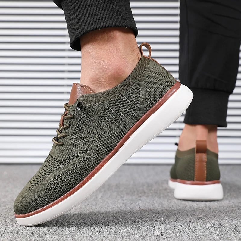 Big Running Mens Lightweight Knitted Shoes For Daily Walking Hiking