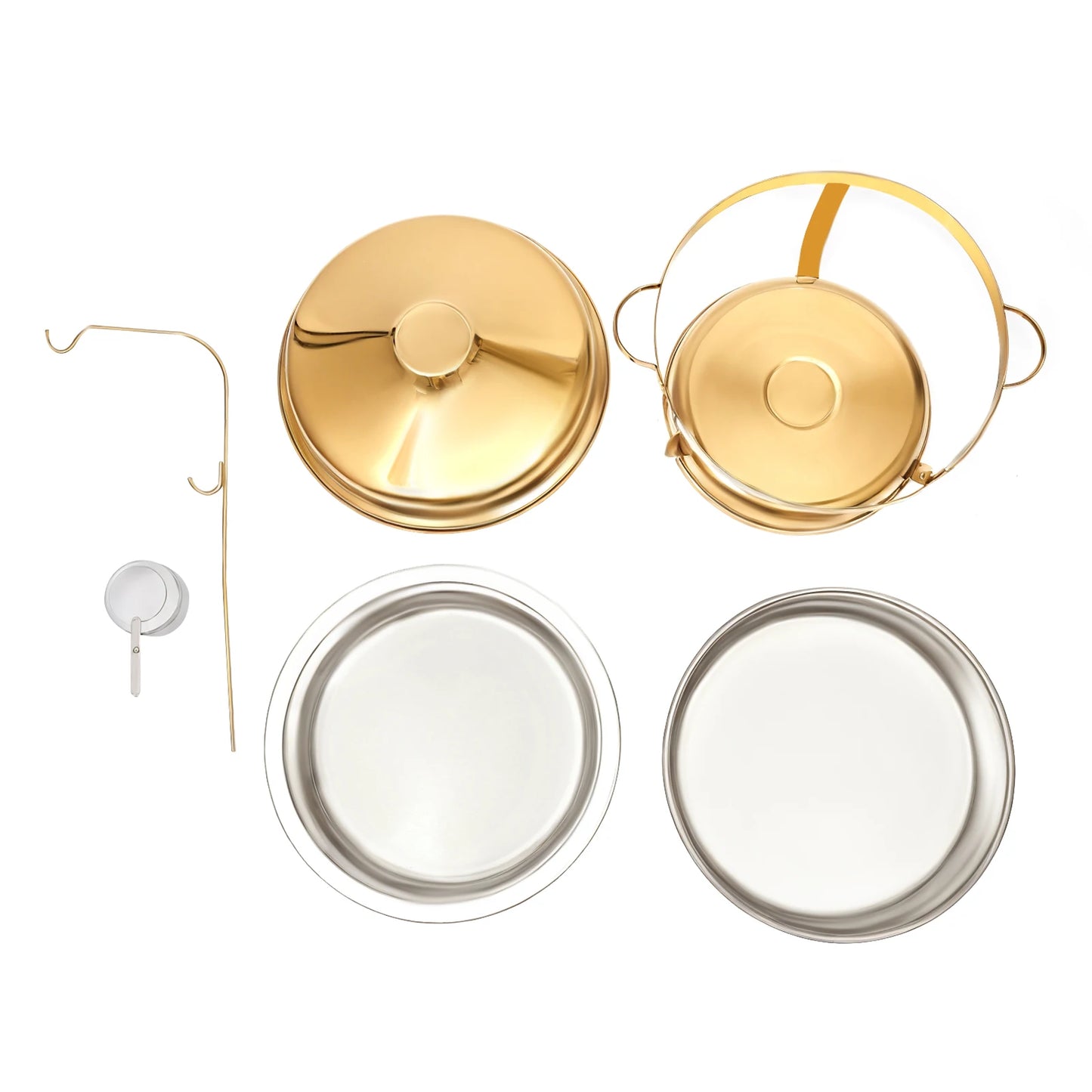 9L Chafing Dish Buffet Set, Stainless Steel Food Warmer with Top Lid, Buffet Servers and Warmers for Parties and Events, Gold