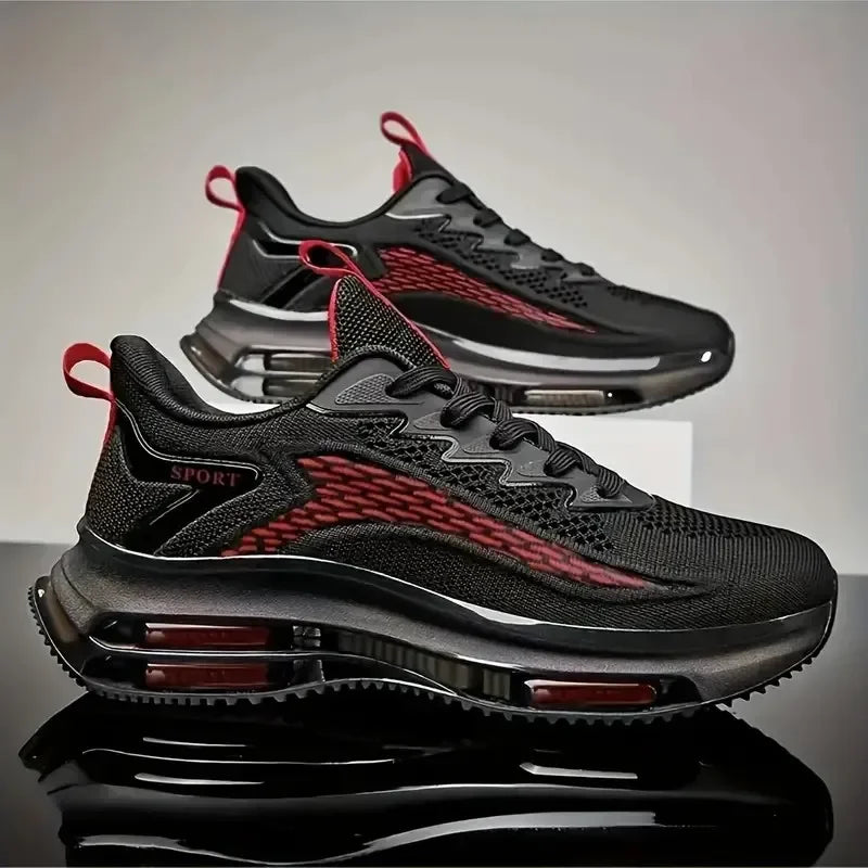 Men's Platform Basketball Sneakers Breathable Anti Odor Casual Walking Shoes