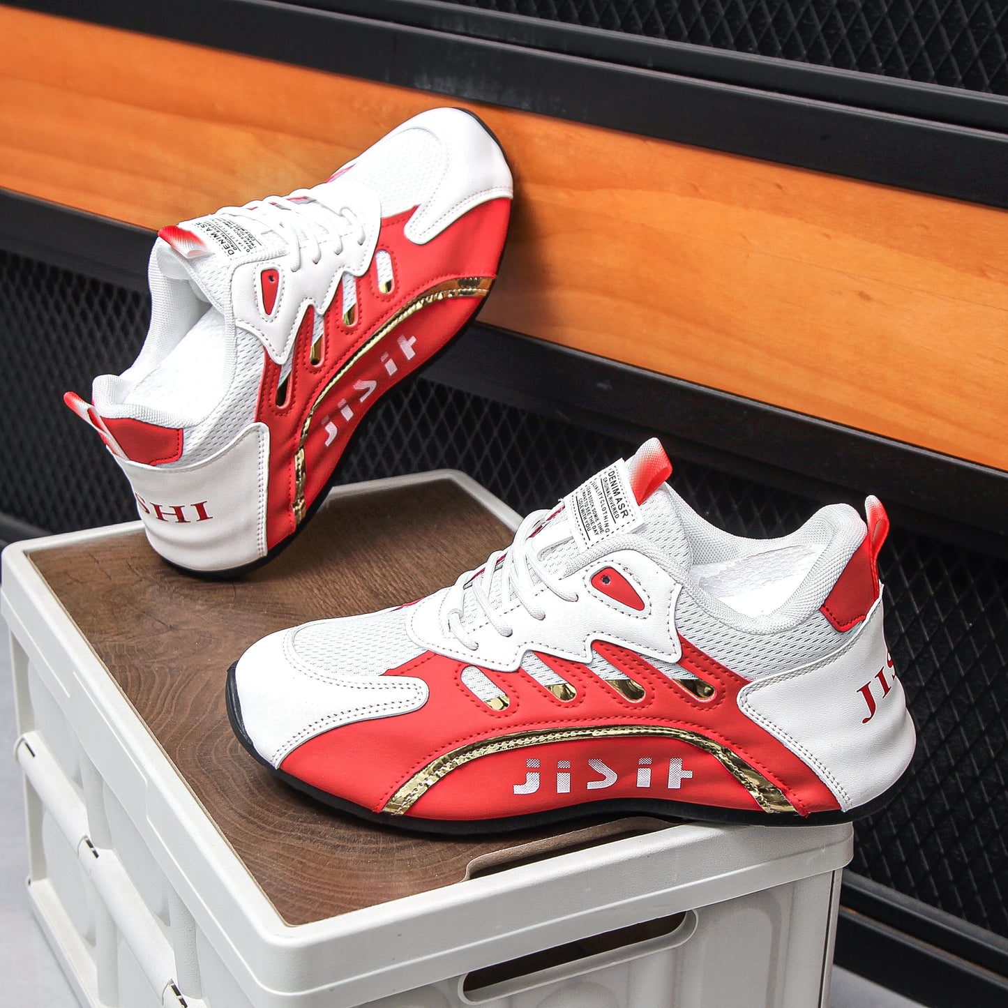Men's Casual Anti Slip Lace Up Shoes For Sports Comfort