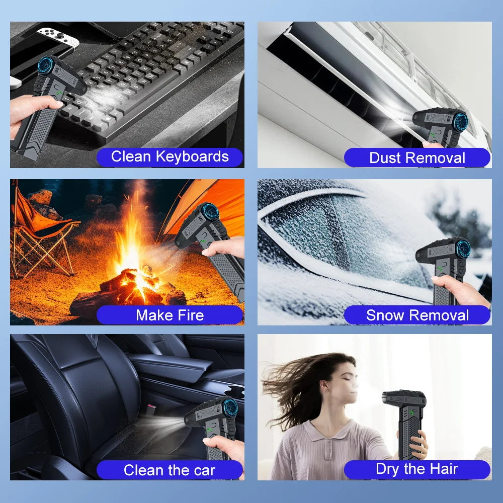 Portable Rechargeable Turbo Fan Keyboard Vacuum Cleaner For Electronics