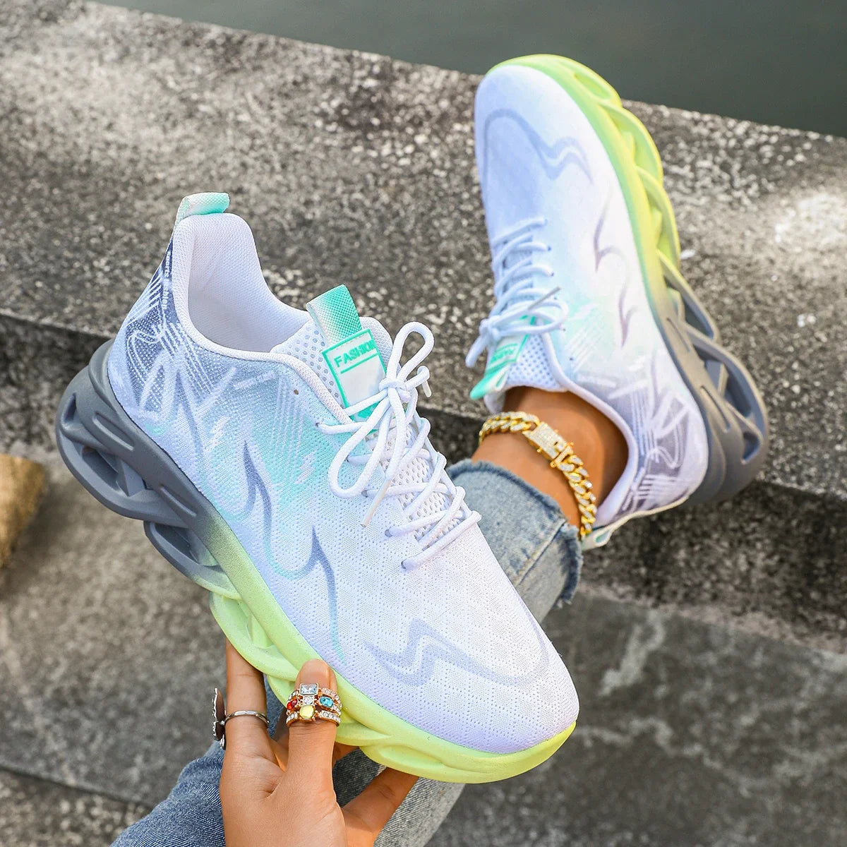 NKLSA Women Casual Sports Shoes Breathable Sneakers