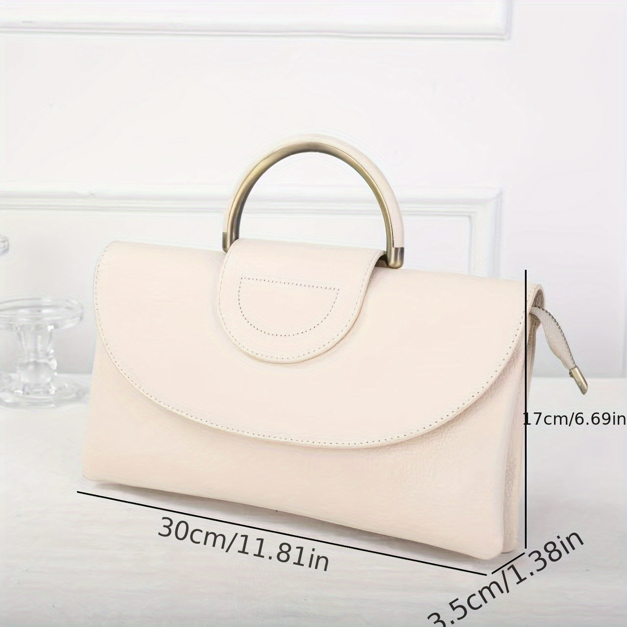 New Women's Top-Grain Cowhide Crossbody Bag by Unknown Brand