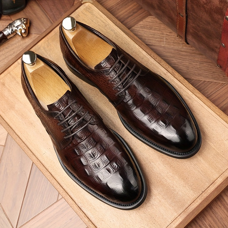Men's Loafer Shoes Pointed Toe Cow Leather Upper All Season