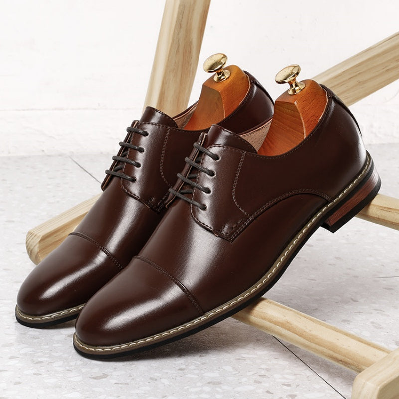 Bruno Marc Classic Modern Oxford Wingtip Lace Dress Shoes