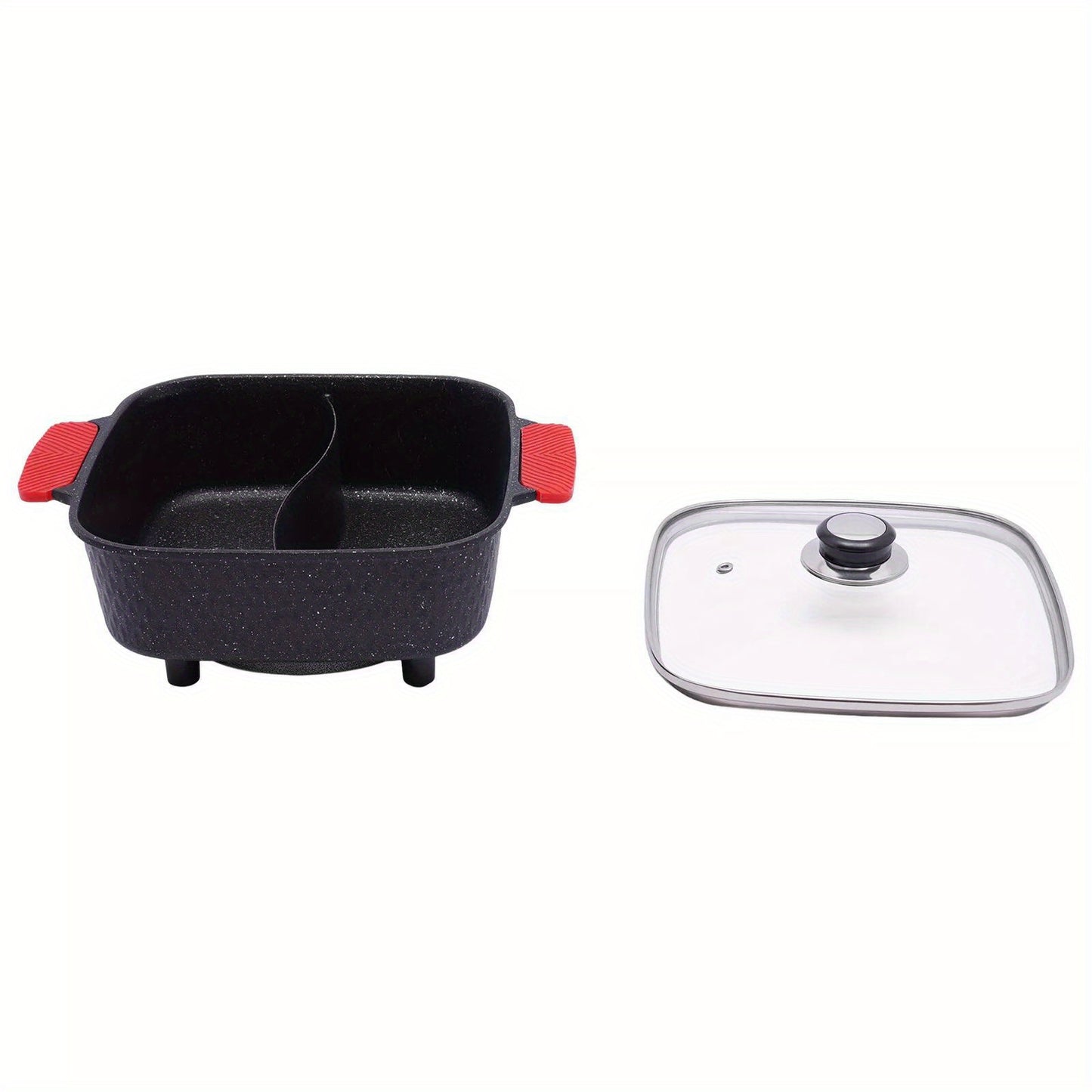 GDRASUYA10 2In1 Electric Grill And Hot Pot Smokeless