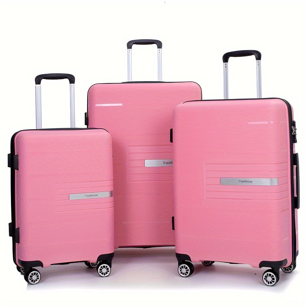 Tripcomp Luggage 3 Piece Set With TSA Lock And Spinner