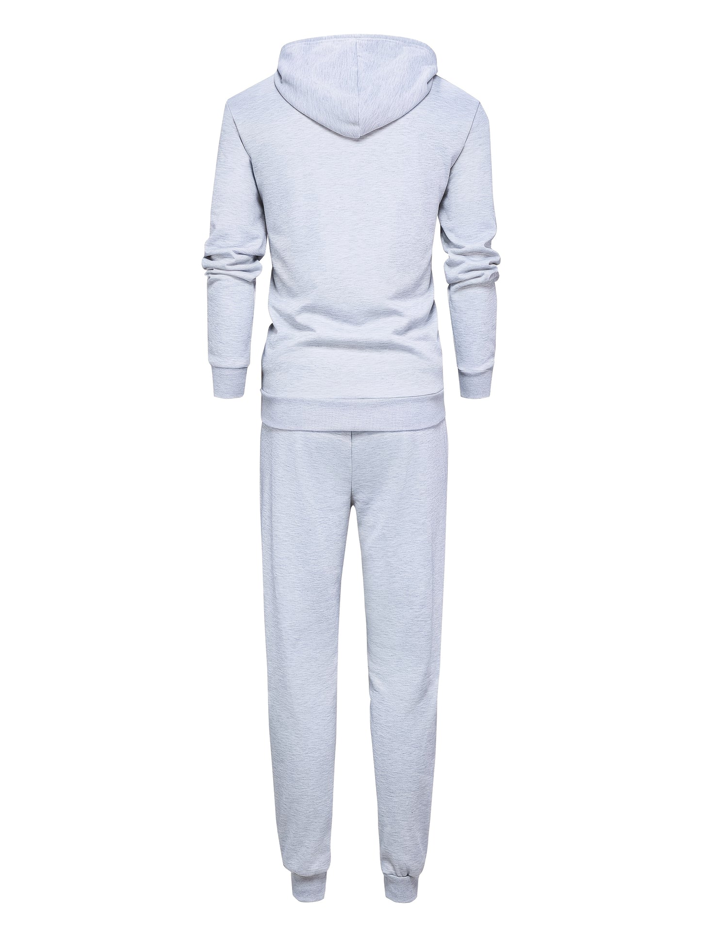 Men's Sports Hooded Sweatshirt Sweatpants Set Polyester